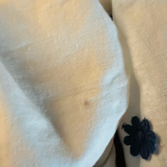 Farm Rio Women’s White and Blue Floral CropTop Size Small - Picture 8 of 12